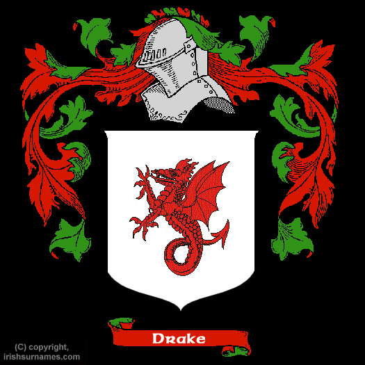 Drake Coat of Arms, Family Crest - Click here to view