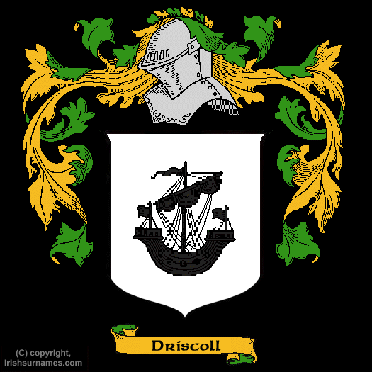 Driscoll Family Crest, Click Here to get Bargain Driscoll Coat of Arms Gifts