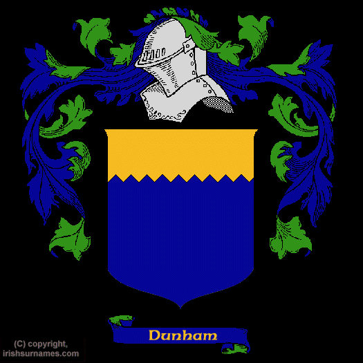 Dunham Family Crest, Click Here to get Bargain Dunham Coat of Arms Gifts