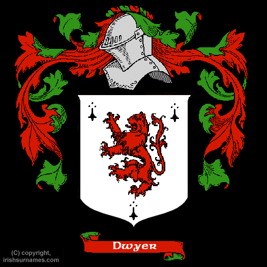 Dwyer Coat of Arms, Family Crest - Click here to view