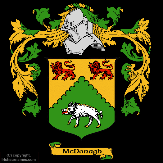 Mcdonagh Family Crest, Click Here to get Bargain Mcdonagh Coat of Arms Gifts