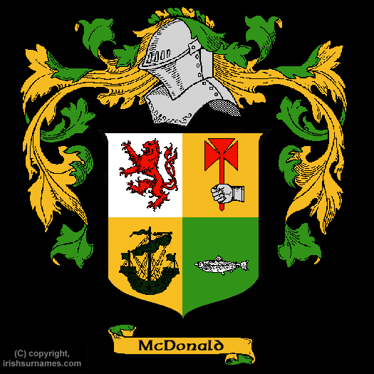 McDonald Family Crest, Click Here to get Bargain McDonald Coat of Arms Gifts