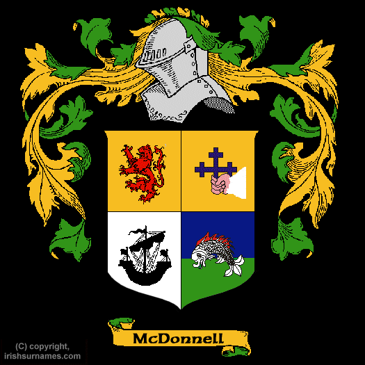 Mcdonnell Coat of Arms, Family Crest - Click here to view