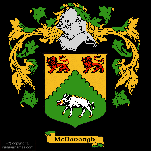 Mcdonough Family Crest, Click Here to get Bargain Mcdonough Coat of Arms Gifts