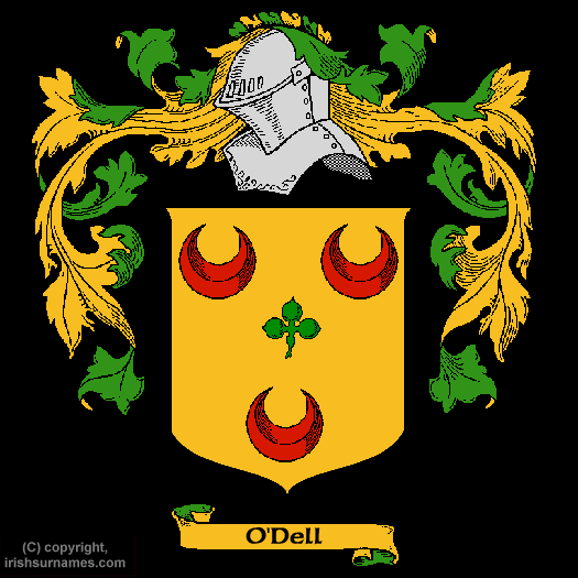O'Dell Family Crest, Click Here to get Bargain O'Dell Coat of Arms Gifts