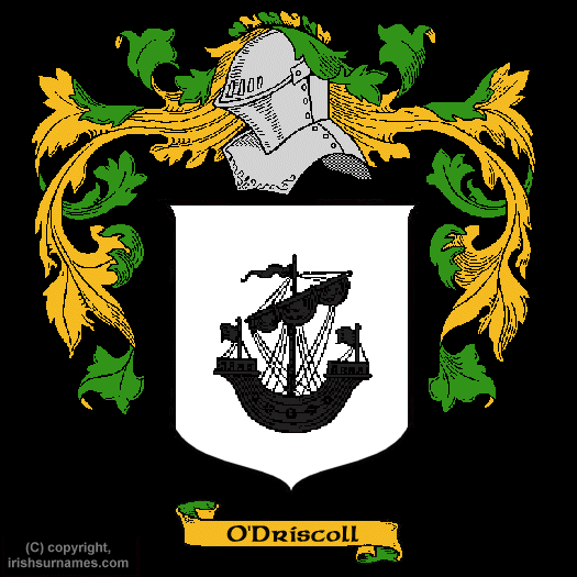 O'Driscoll Family Crest, Click Here to get Bargain O'Driscoll Coat of Arms Gifts