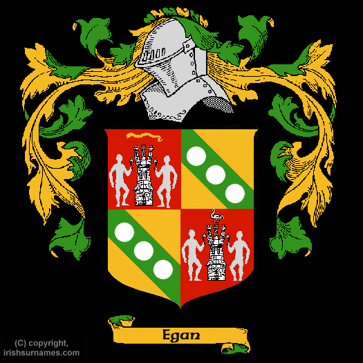 Egan Coat of Arms, Family Crest - Click here to view