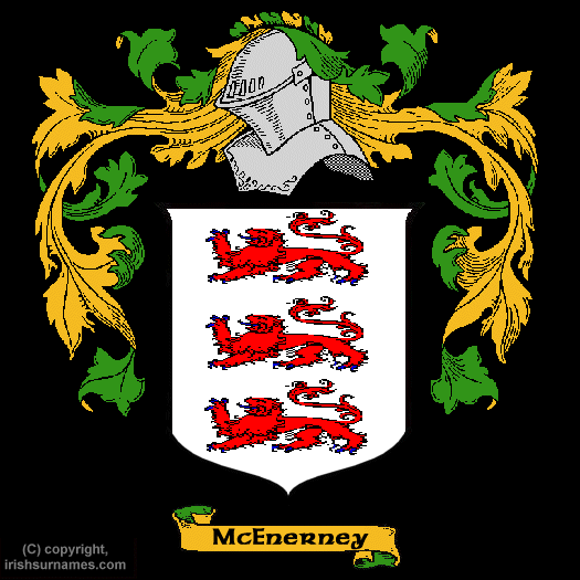 McEnerney Coat of Arms, Family Crest - Click here to view