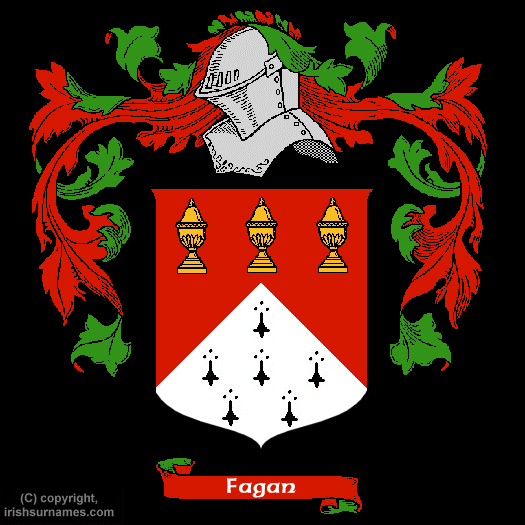 Fagan Coat of Arms, Family Crest - Click here to view