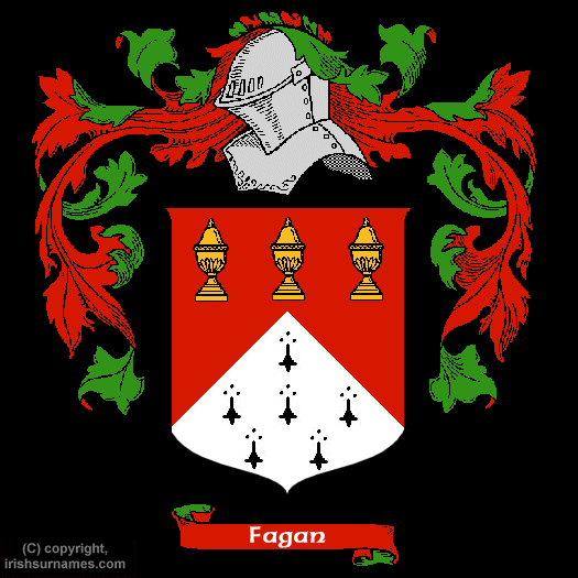 Fagan Family Crest, Click Here to get Bargain Fagan Coat of Arms Gifts