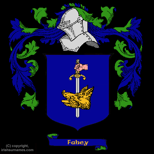 Fahey Coat of Arms, Family Crest - Click here to view