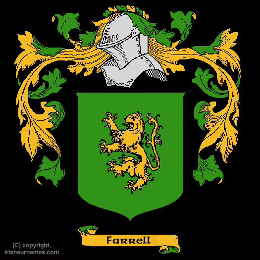 Farrell Coat of Arms, Family Crest - Click here to view