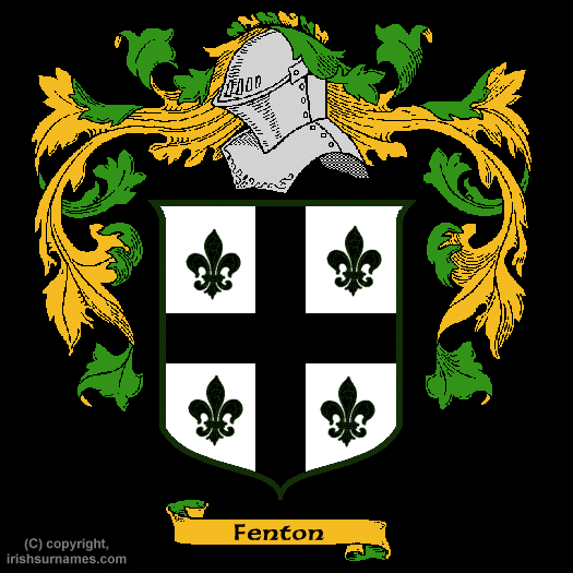 Fenton Family Crest, Click Here to get Bargain Fenton Coat of Arms Gifts