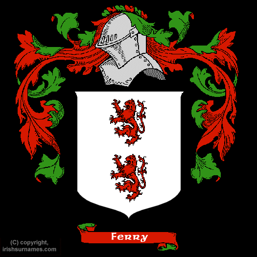 Ferry Family Crest, Click Here to get Bargain Ferry Coat of Arms Gifts