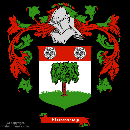 Flannery Coat of Arms, Family Crest - Click here to view
