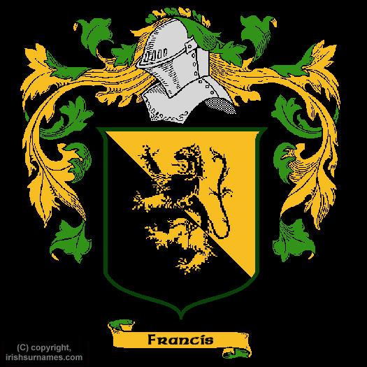 Francis Coat of Arms, Family Crest - Click here to view