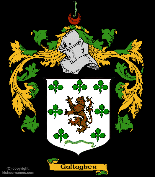 Gallagher Coat of Arms, Family Crest - Click here to view