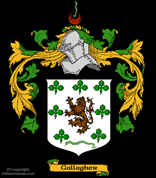 Gallagher Family Crest, Click Here to get Bargain Gallagher Coat of Arms Gifts