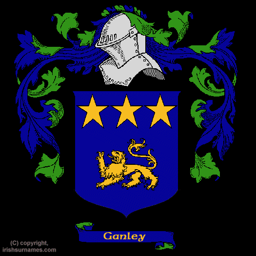 Ganley Coat of Arms, Family Crest - Click here to view