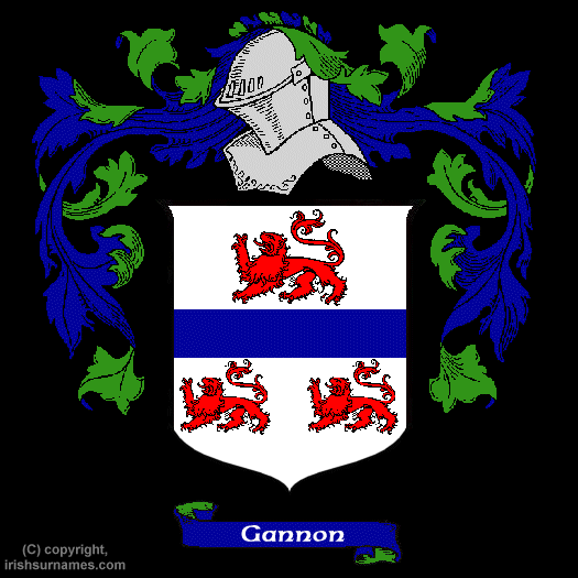 Gannon Coat of Arms, Family Crest - Click here to view