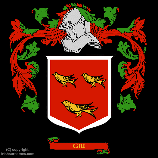 Gill / Coat of Arms, Family Crest - Click here to view