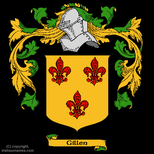 Gillen / Coat of Arms, Family Crest - Click here to view