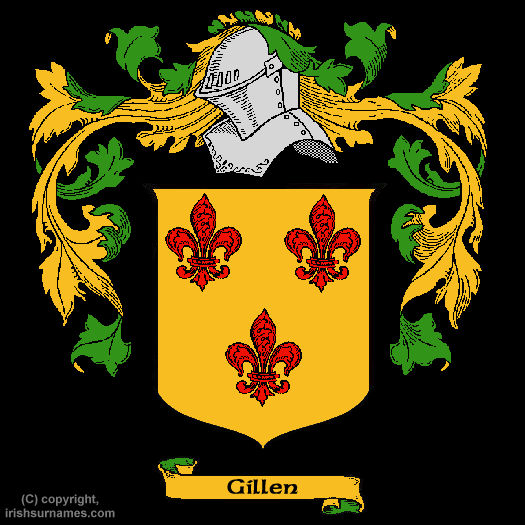 Gillen Coat of Arms, Family Crest - Click here to view