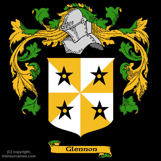 Glennon Coat of Arms, Family Crest - Click here to view