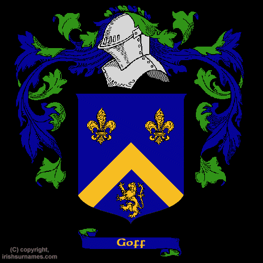 Goff Coat of Arms, Family Crest - Click here to view