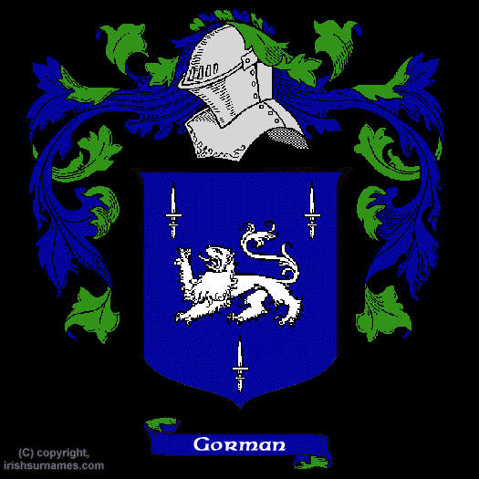 Gorman Coat of Arms, Family Crest - Click here to view