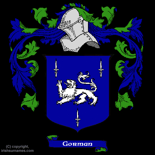 Gorman Family Crest, Click Here to get Bargain Gorman Coat of Arms Gifts