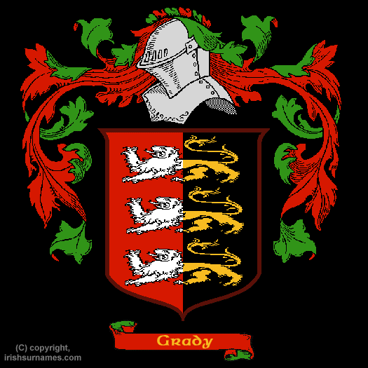 Grady Coat of Arms, Family Crest - Click here to view