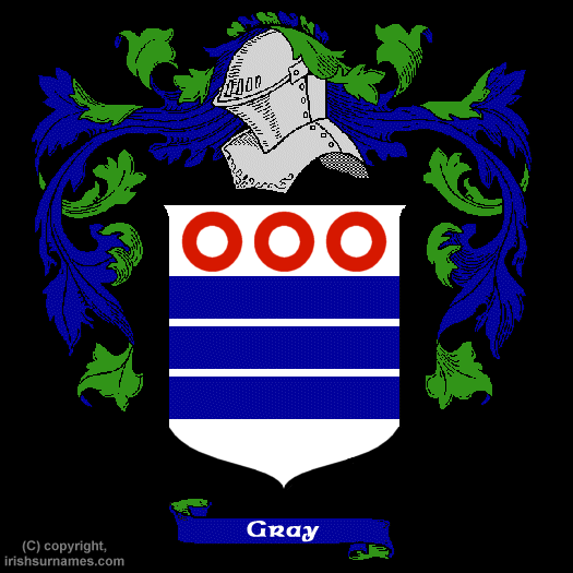 Gray Coat of Arms, Family Crest - Click here to view