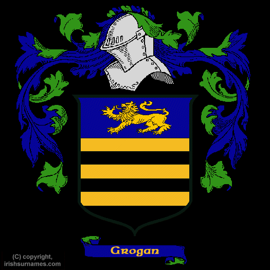 Grogan Coat of Arms, Family Crest - Click here to view