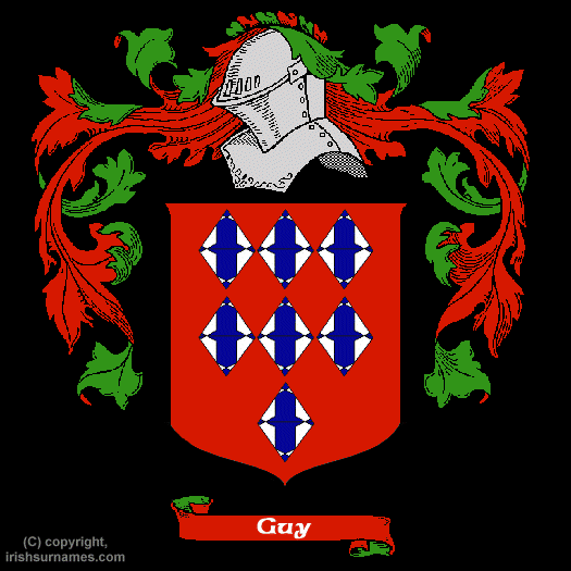 Guy Coat of Arms, Family Crest - Click here to view