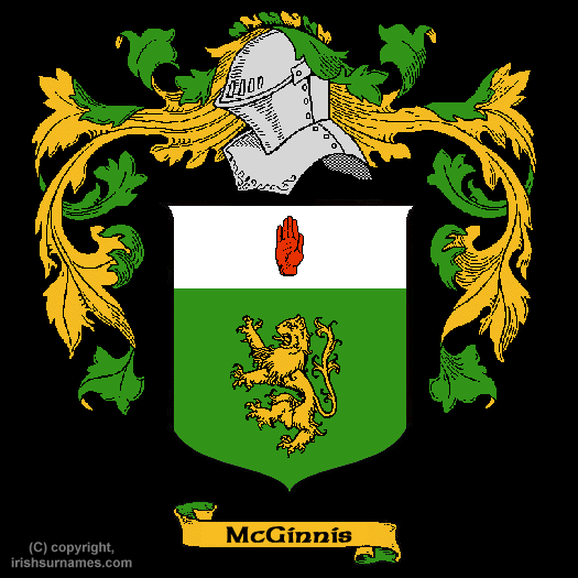 McGinnis Coat of Arms, Family Crest - Click here to view