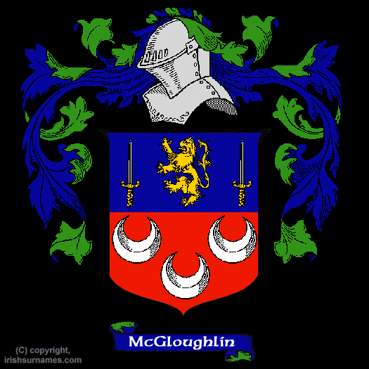 McGloughlin Coat of Arms, Family Crest - Click here to view