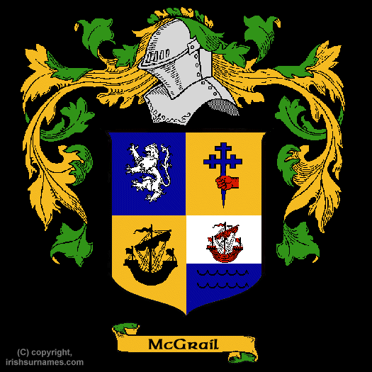 Mcgrail Family Crest, Click Here to get Bargain Mcgrail Coat of Arms Gifts