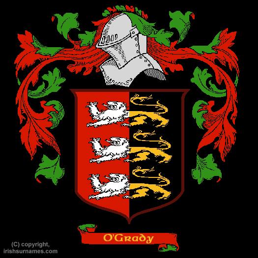 O'Grady Family Crest, Click Here to get Bargain O'Grady Coat of Arms Gifts