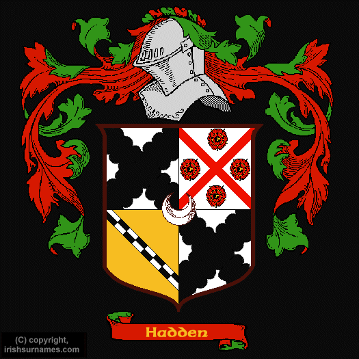 Hadden Coat of Arms, Family Crest - Click here to view