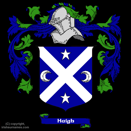Haigh Coat of Arms, Family Crest - Click here to view