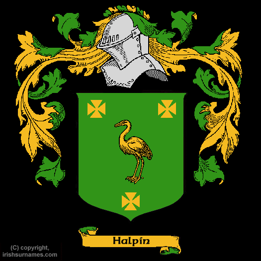 Halpin Coat of Arms, Family Crest - Click here to view