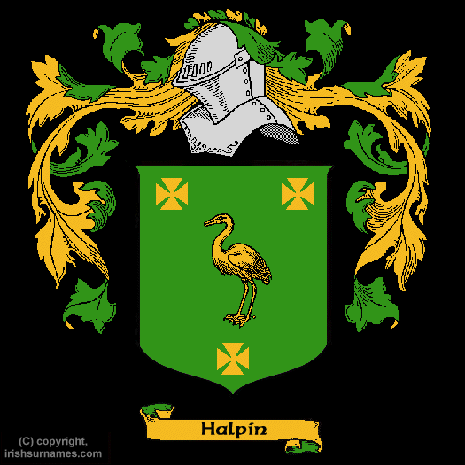 Halpin Family Crest, Click Here to get Bargain Halpin Coat of Arms Gifts