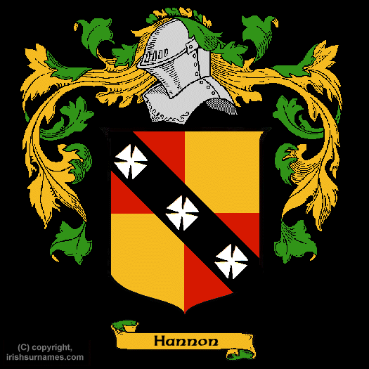 Hannon Coat of Arms, Family Crest - Click here to view