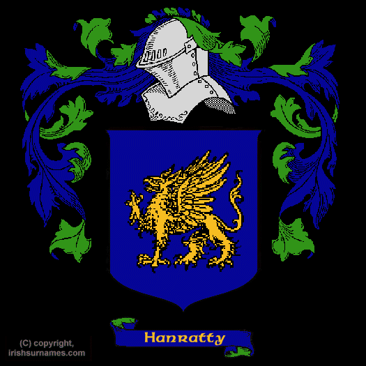 Hanratty Coat of Arms, Family Crest - Click here to view