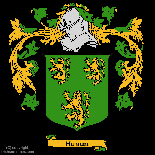 Haran Coat of Arms, Family Crest - Click here to view