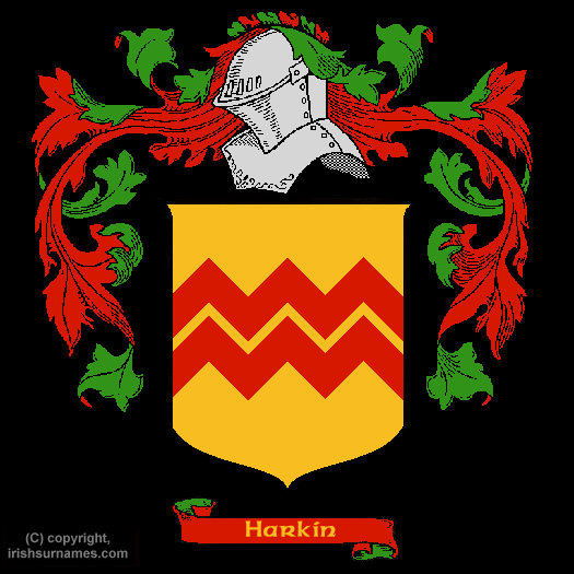 Harkin Coat of Arms, Family Crest - Click here to view