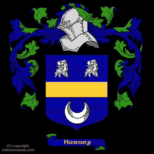 Harney Family Crest, Click Here to get Bargain Harney Coat of Arms Gifts