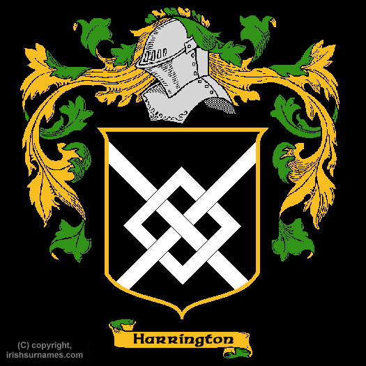 Harrington Coat of Arms, Family Crest - Click here to view
