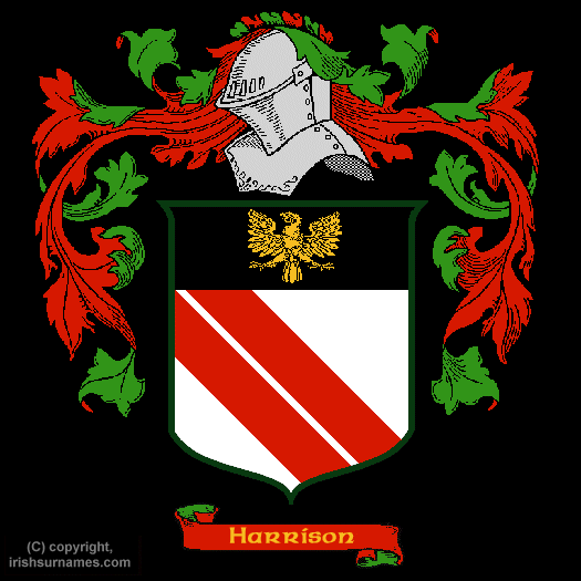 Harrison Coat of Arms, Family Crest - Click here to view